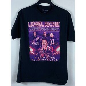 Champion Lionel Richie Earth Wind & Fire 2023 Tour Tee Shirt Black L F66